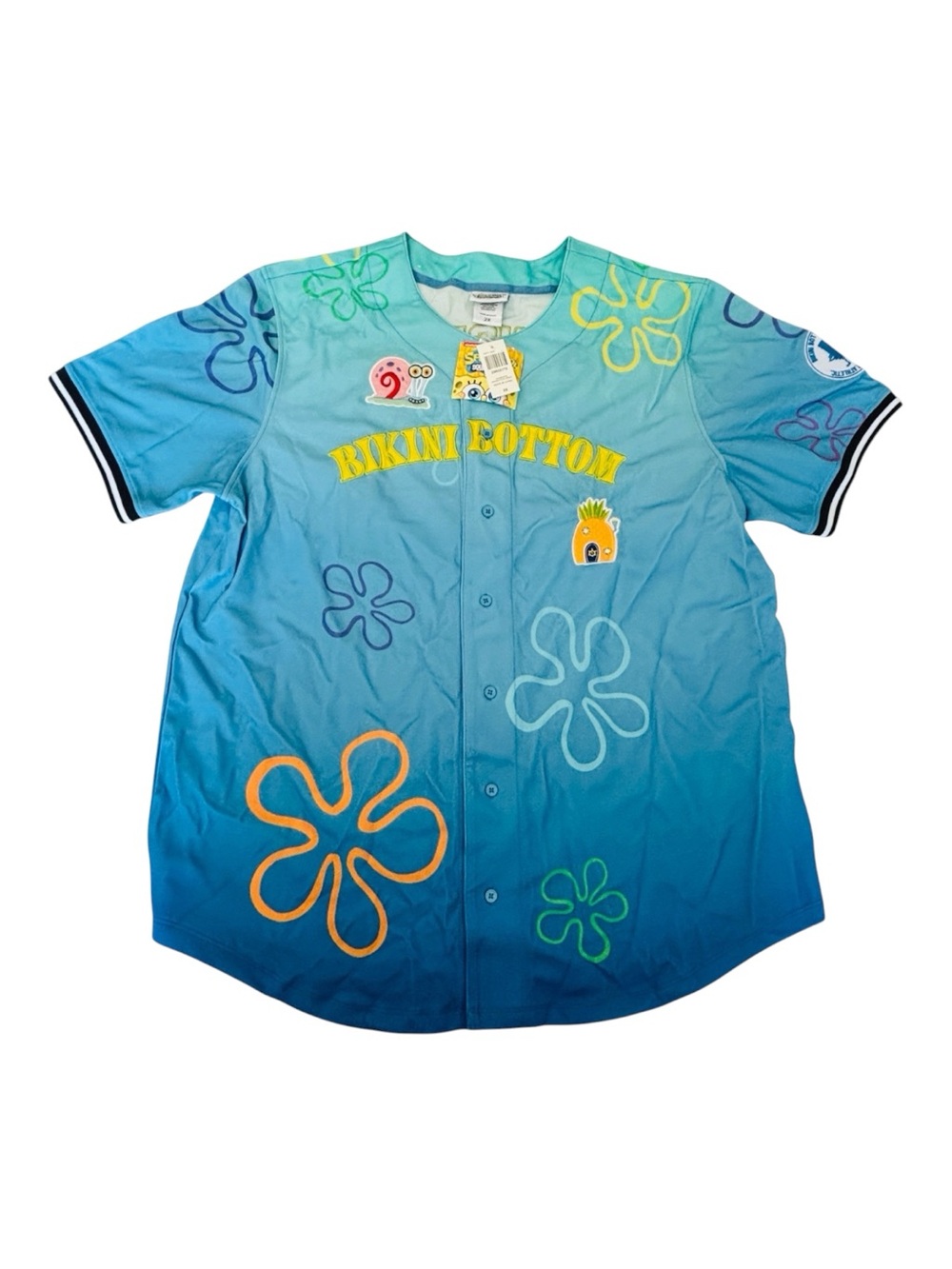 SpongeBob SquarePants Bikini
Bottom Baseball Jersey XXL New Nickelodeon NWT 2024